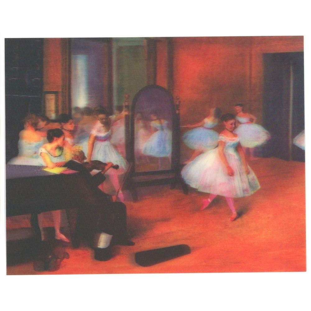 The Dance Class 1871 by Edgar Degas Art Photo Print 8"‎ x 10" Lenticular 3D 3-D